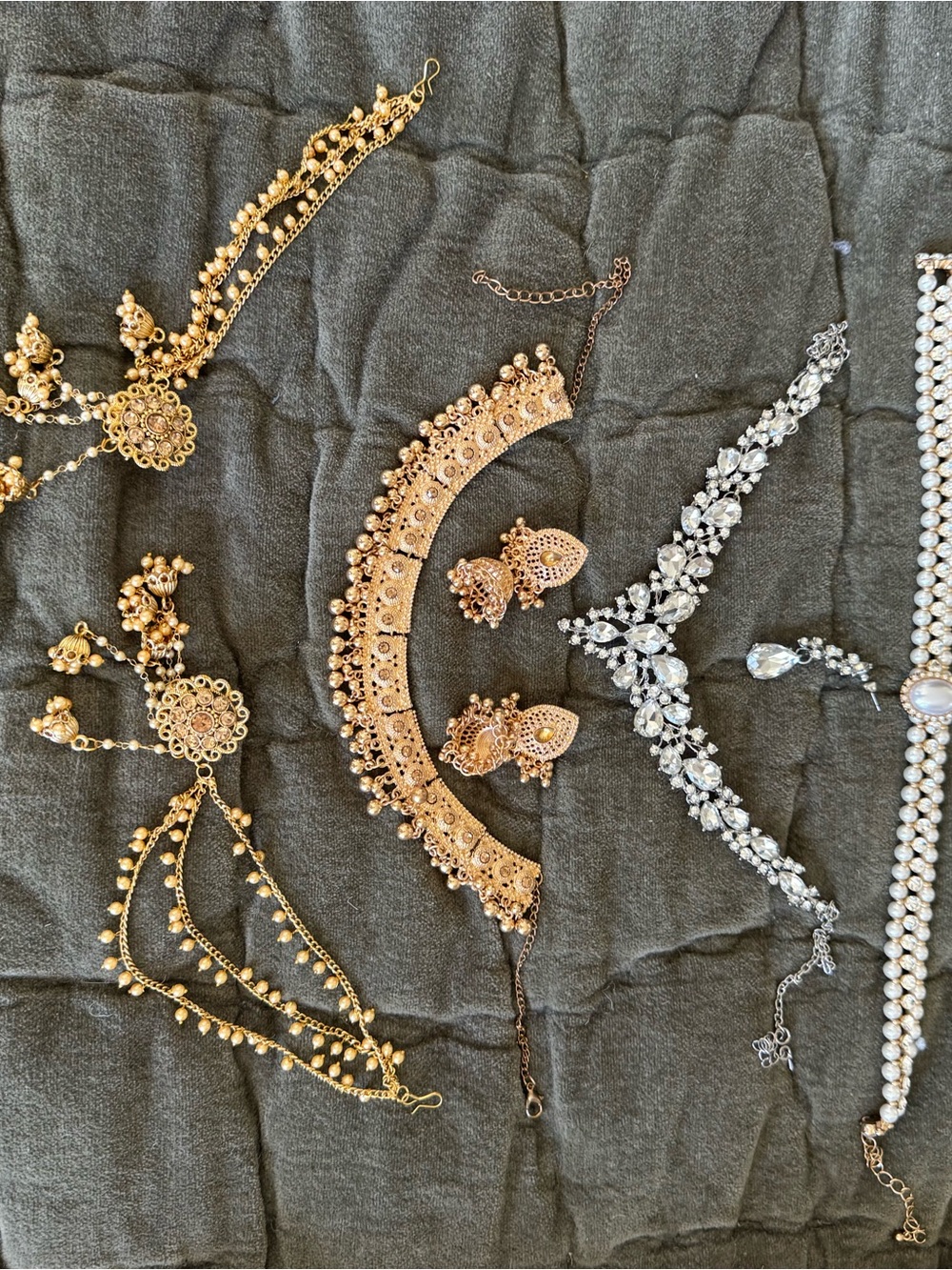 Assorted Indian wedding jewelry